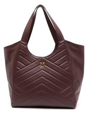 PINKO chevron-quilted shoulder bag - Red