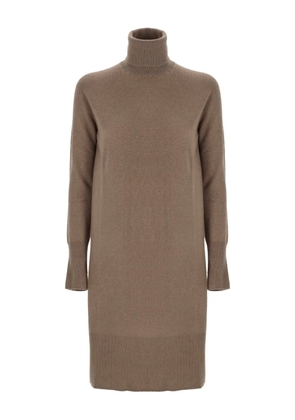 JOSEPH turtleneck midi dress - Brown