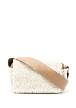 Sarah Chofakian Sassy shearling crossbody bag - Neutrals