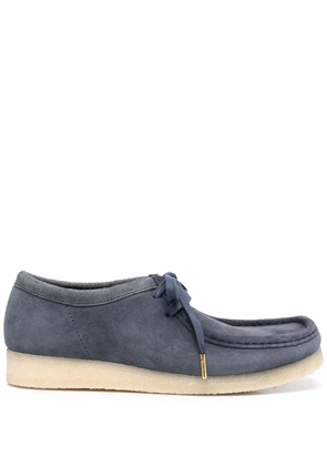 Clarks Originals lace-up suede boat shoes - Blue