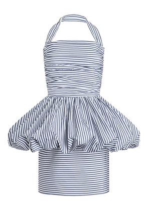 Patou halterneck mini dress - Blue