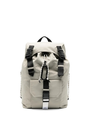 A.P.C. buckled backpack - Neutrals