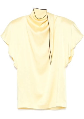 Stella McCartney tie-detail mini dress - Yellow