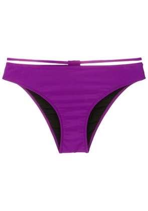 Gloria Coelho strap-detail bikini bottoms - Purple