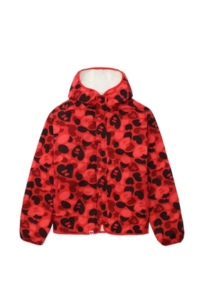 A BATHING APE® Apee hooded camouflage jacket - Red