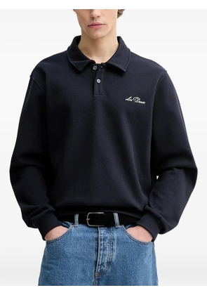 Les Deux Ben long-sleeve polo shirt - Blue
