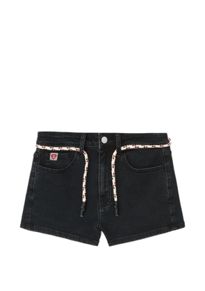 A BATHING APE® rope-belt shorts - Black