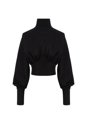 HAMZA Nice puffed-sleeve top - Black