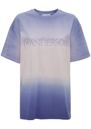 JW Anderson gradient-effect organic cotton T-shirt - Purple