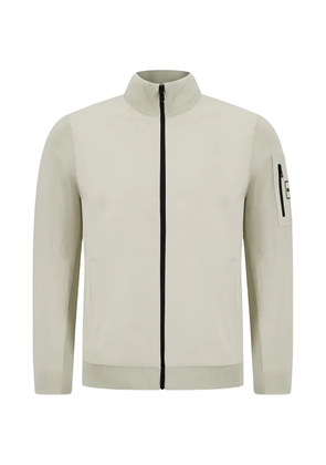 BOSS zip-fastening pocket-detail sweatshirt - Neutrals