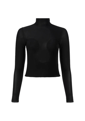 Mia Peculiar turtleneck top - Black