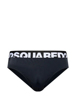 DSQUARED2 logo-waistband swimming trunks - Black