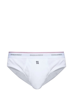 DSQUARED2 logo waistband briefs - White