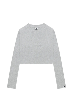 A BATHING APE® cropped long-sleeve top - Grey