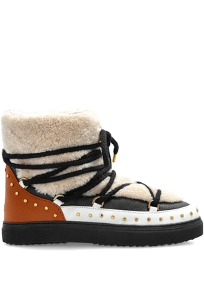 Inuikii lace-up studded boots - Neutrals