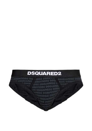DSQUARED2 logo waistband briefs - Black