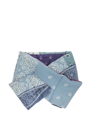 KAPITAL patchwork scarf - Blue