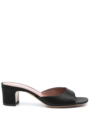 Paris Texas 50mm satin sandals - Black