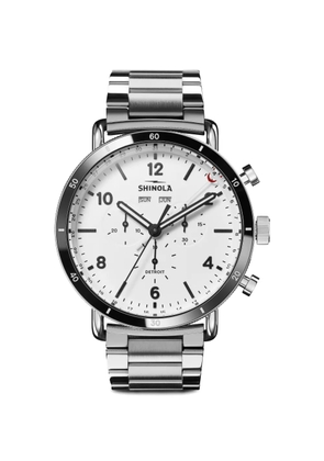 Shinola Canfield Sport 45mm watch - White