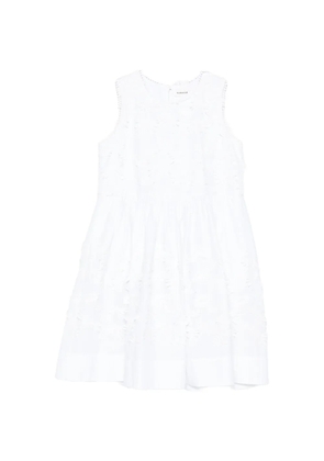 P.A.R.O.S.H. embroidered sleeveless dress - White