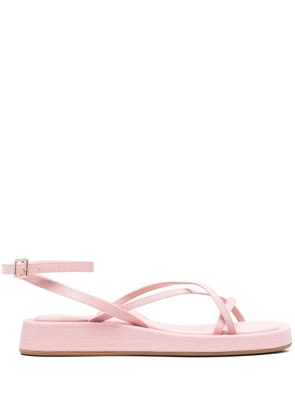 GIABORGHINI multi-way strap flatform sandals - Pink