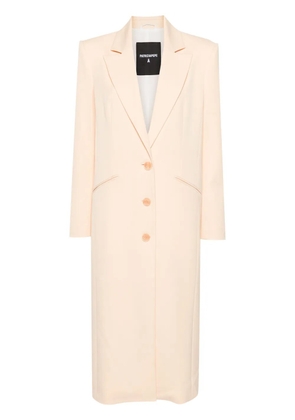 Patrizia Pepe single-breasted twill coat - Neutrals