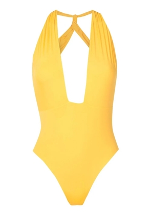 Clube Bossa Amarelo v-neck swimsuit - Yellow