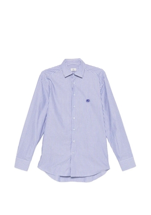 ETRO striped logo shirt - Blue