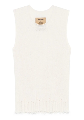 Uma Wang ribbed-knit vest - Neutrals