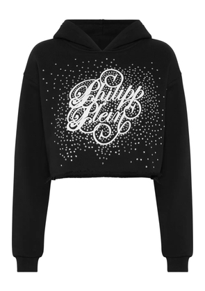 Philipp Plein rhinestone-embellished hoodie - Black