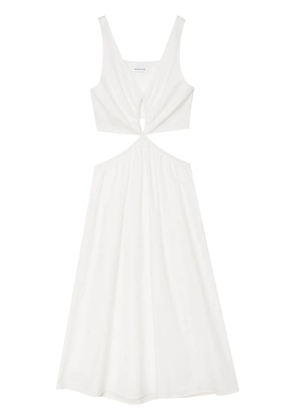 ANINE BING Dione cut-out midi dress - White
