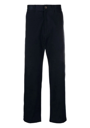 Studio Nicholson high-waisted cotton trousers - Blue