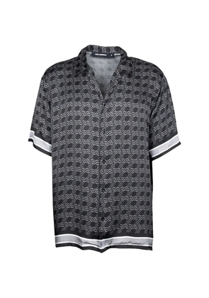 Karl Lagerfeld patterned short-sleeve shirt - Black