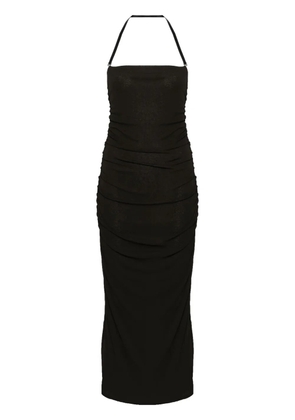 Nanushka ruched halterneck midi dress - Grey
