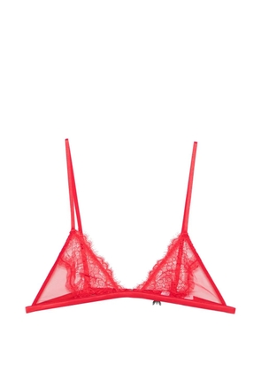 Patrizia Pepe lace triangle bra - Red