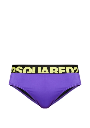 DSQUARED2 logo-waistband swimming trunks - Purple