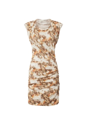 MARANT ÉTOILE Iria ruched mini dress - Neutrals