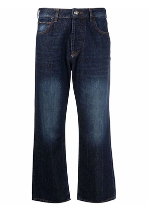 Philipp Plein Iconic Plein wide-leg jeans - Blue
