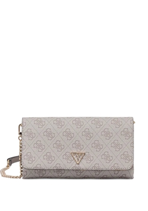 GUESS USA Noelle monogram chain clutch bag - Grey