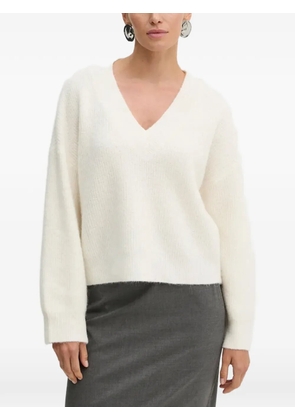Gestuz V-neck sweater - White