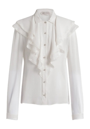 Alberta Ferretti ruffled shirt - White
