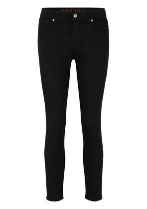 HUGO slim cut cotton trousers - Black