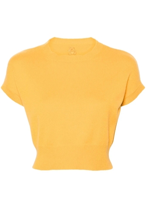 Teddy Cashmere Genovas cashmere top - Yellow
