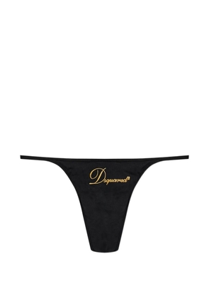 DSQUARED2 logo-detail thong - Black