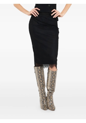 LIU JO lace-detailing midi skirt - Black