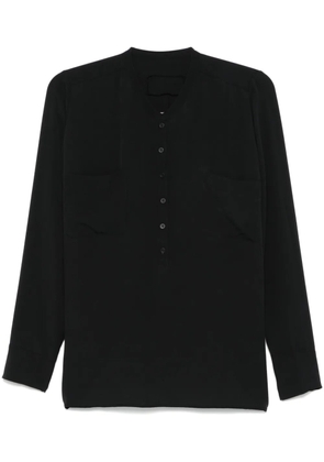 Private 0204 silk shirt - Black