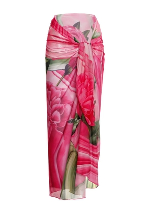 Agua Bendita Marine beach cover-up - Pink