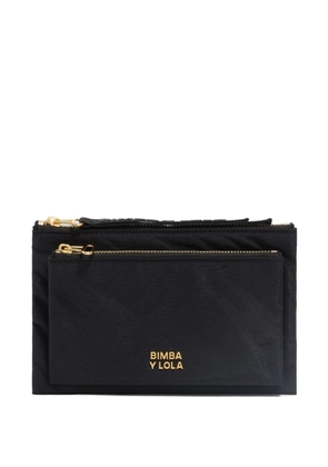 Bimba y Lola double-pocket logo-detail wallet - Black