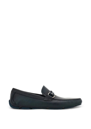 Ferragamo Gancini detail hardware loafers - Blue