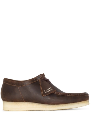 Clarks Originals Wallabee leather lace-up boots - Brown